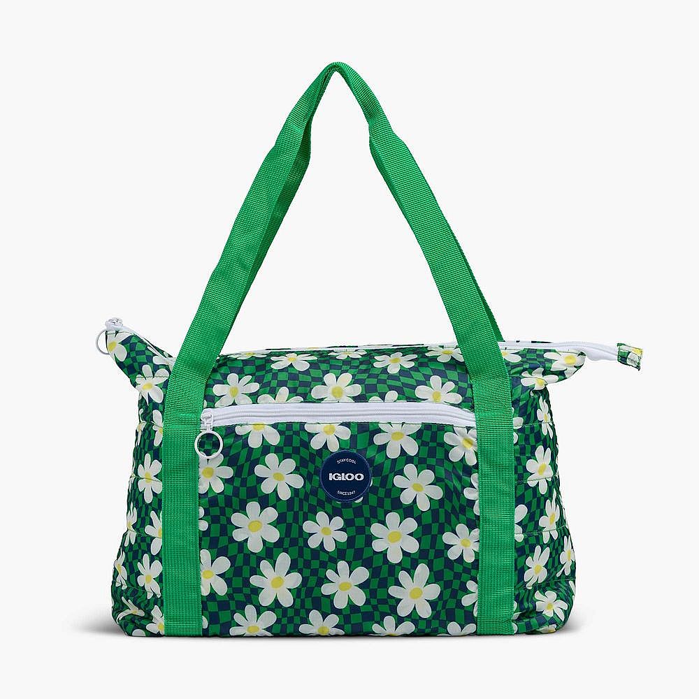 Retro Packable Puffer 20-Can Cooler Bag